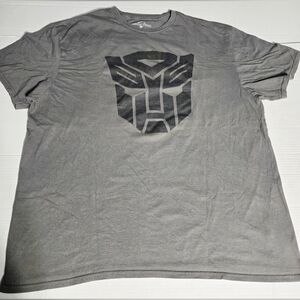 Grey Transformers Universal Studios Short Sleeve T Shirt Size 2Xl